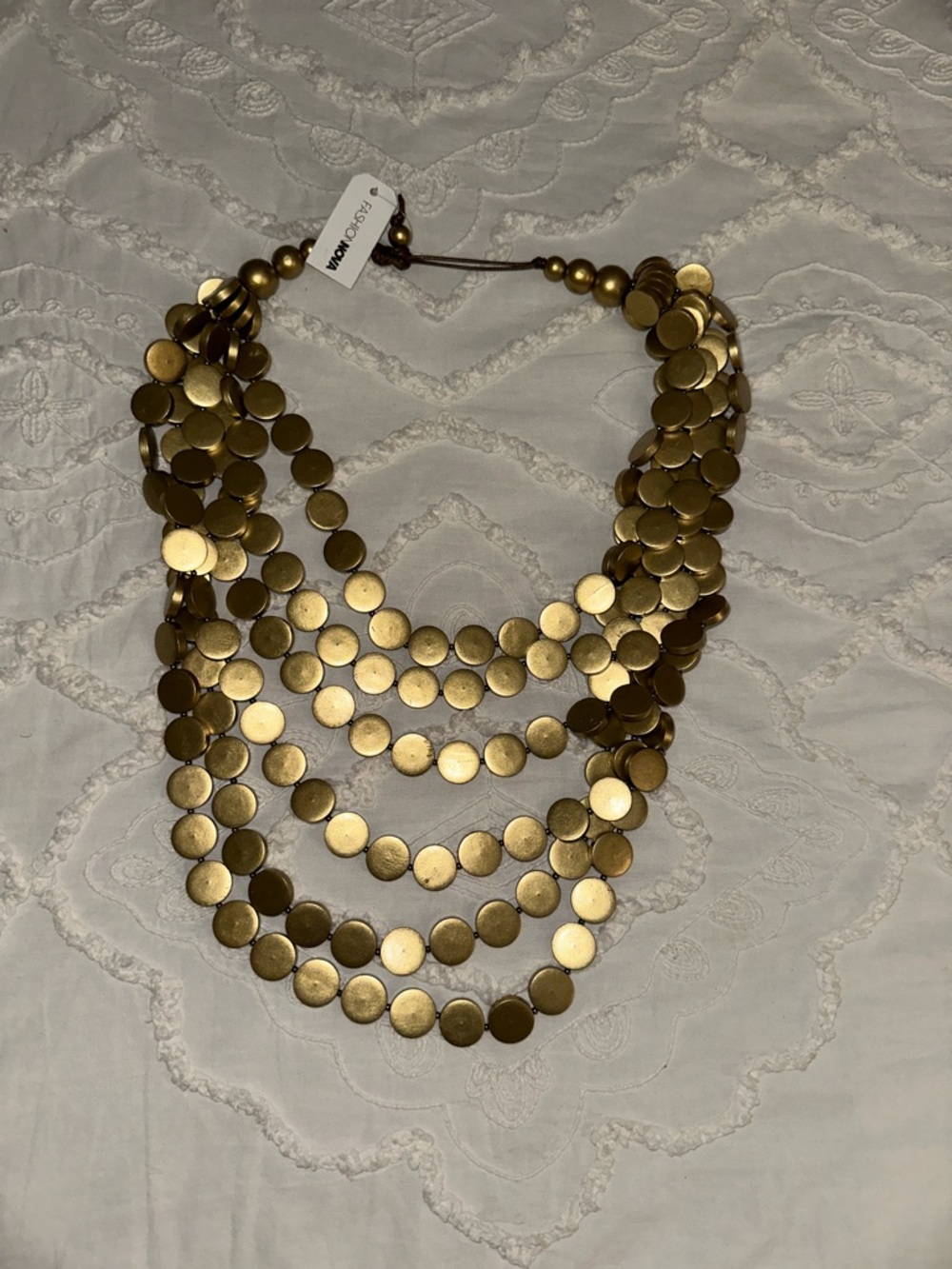 Fashion Nova Gold Multi-Row Disc Belt